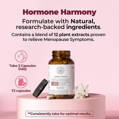 Hormone Harmony - Natural Hormonal Balance & Menopause Support (72 Capsules) Happy Mammoth